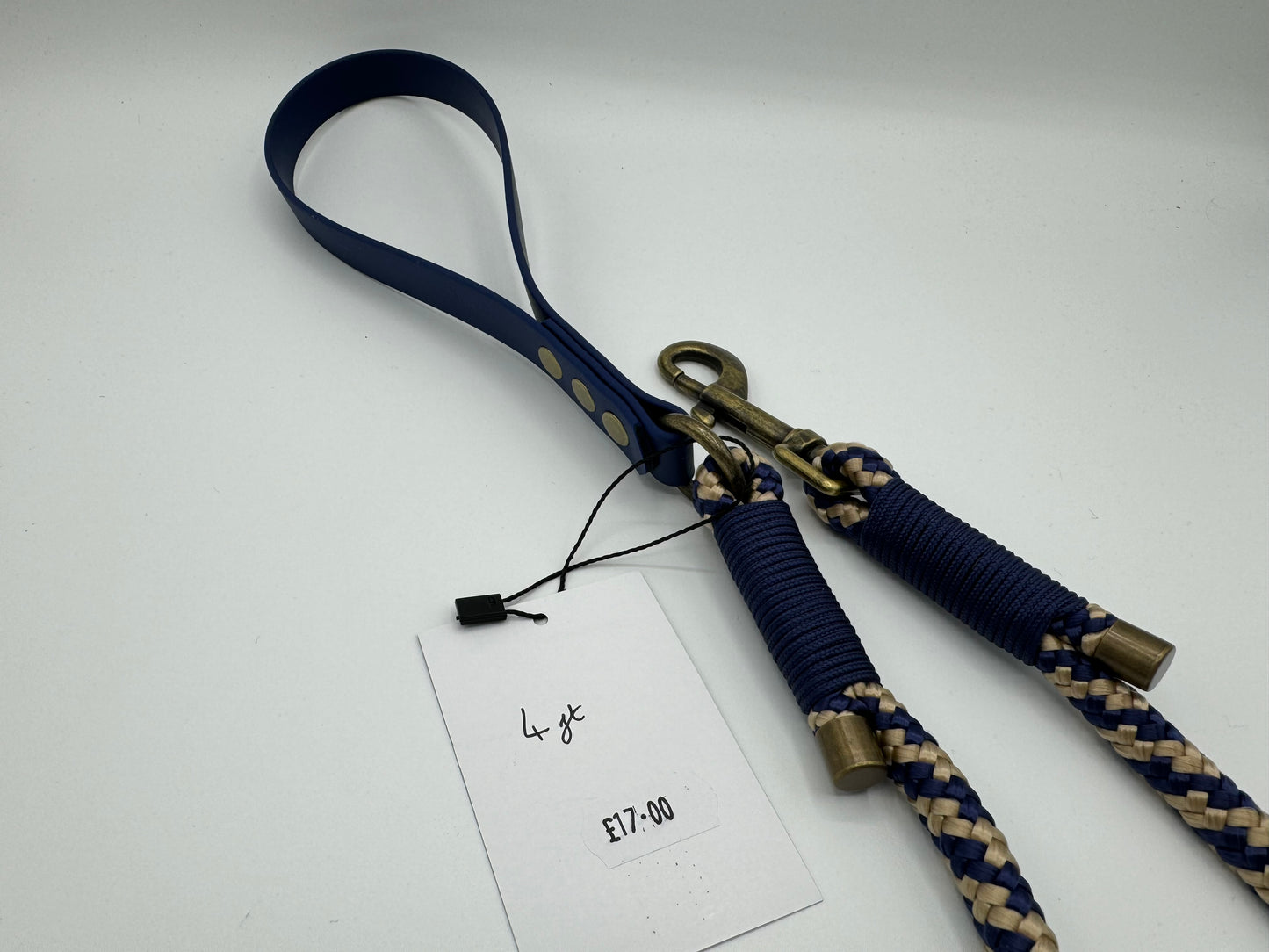 4ft Rope Clip Lead with Biothane handle (Ready to Ship)