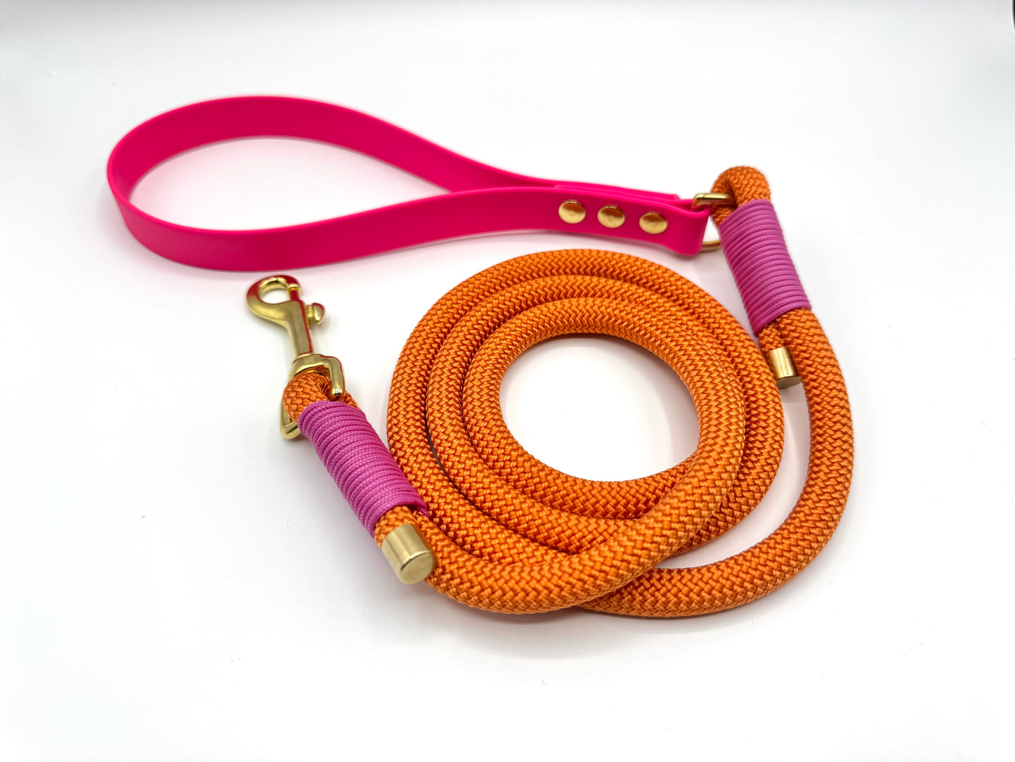 Biothane and Rope Clip Lead Without Knots (Custom)