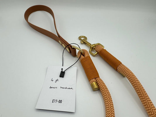 4ft Rope Clip Lead with Biothane handle (Ready to Ship)