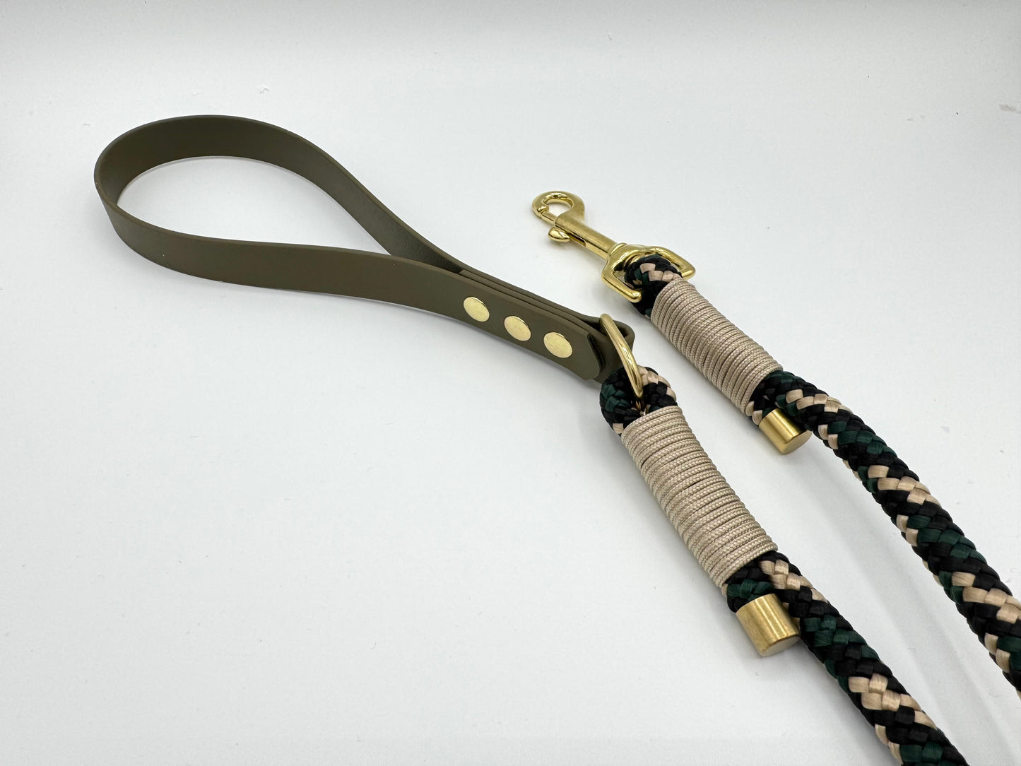 5ft Rope Clip Lead with Biothane handle (Ready to Ship)