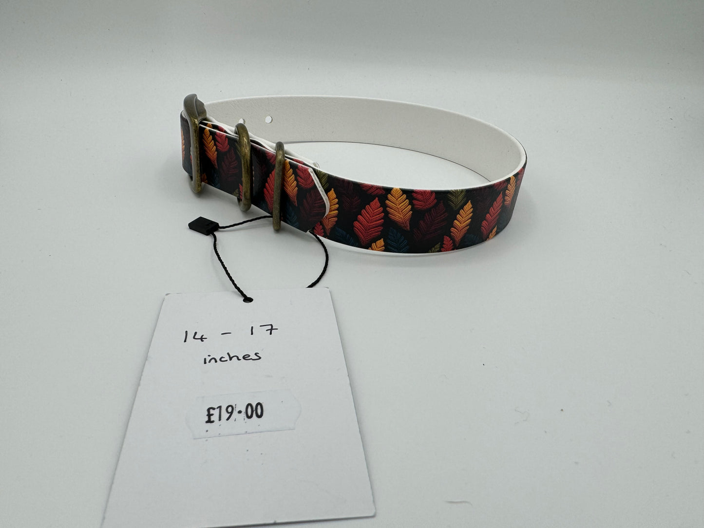 Autumn Leaves Biothane Adjustable Collar (Ready to Ship)