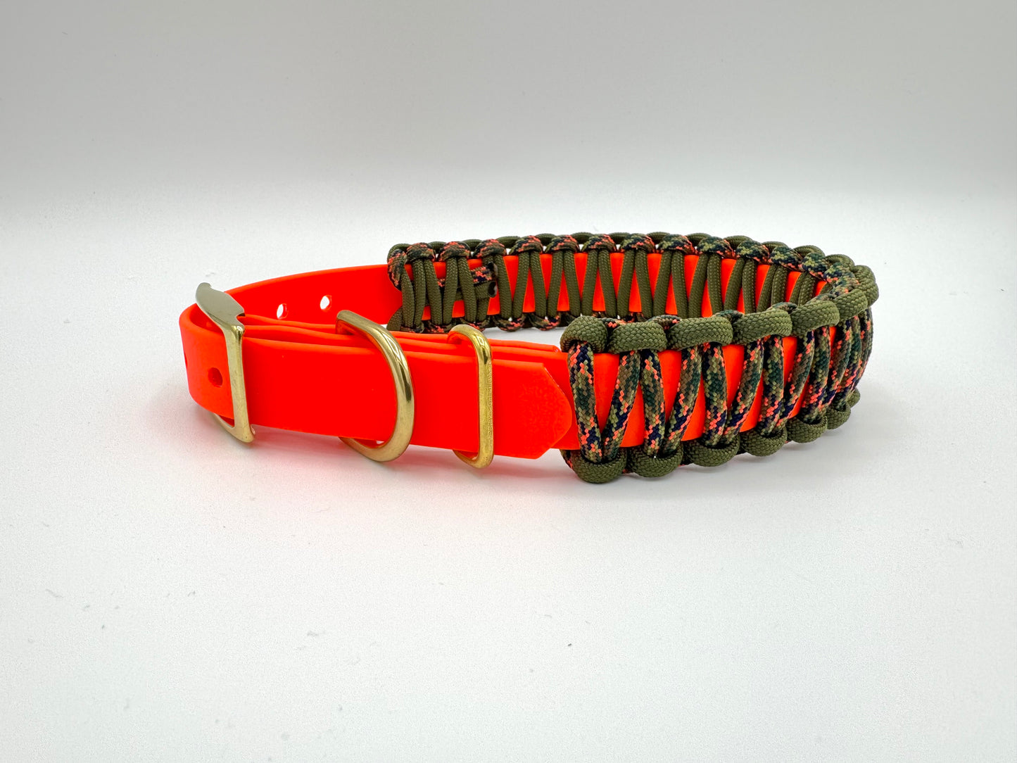 14-17 inches 19mm Biothane and Paracord Adjustable Collar