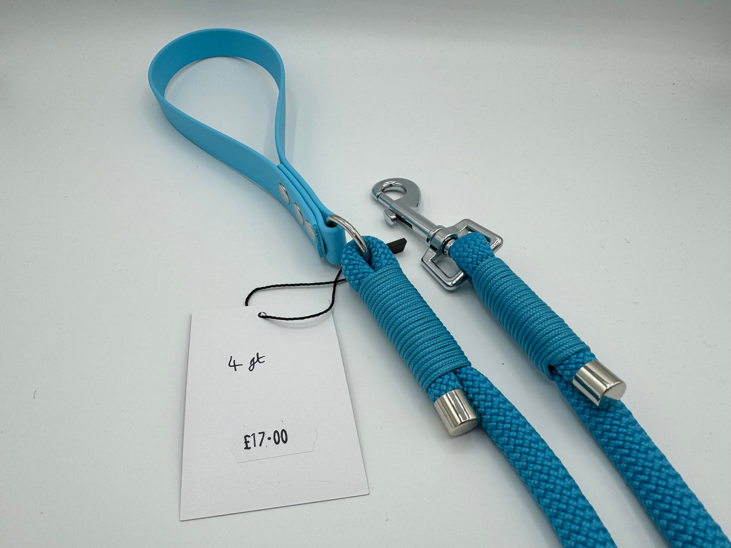 4ft Rope Clip Lead with Biothane handle (Ready to Ship)