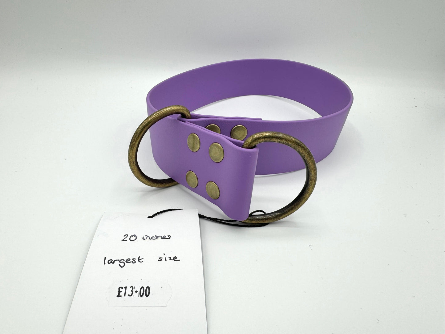 Up to 20 inches 38mm Biothane Slip Collar