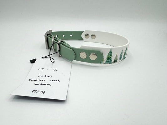 13-16 inches Evergreen Biothane Adjustable Collar