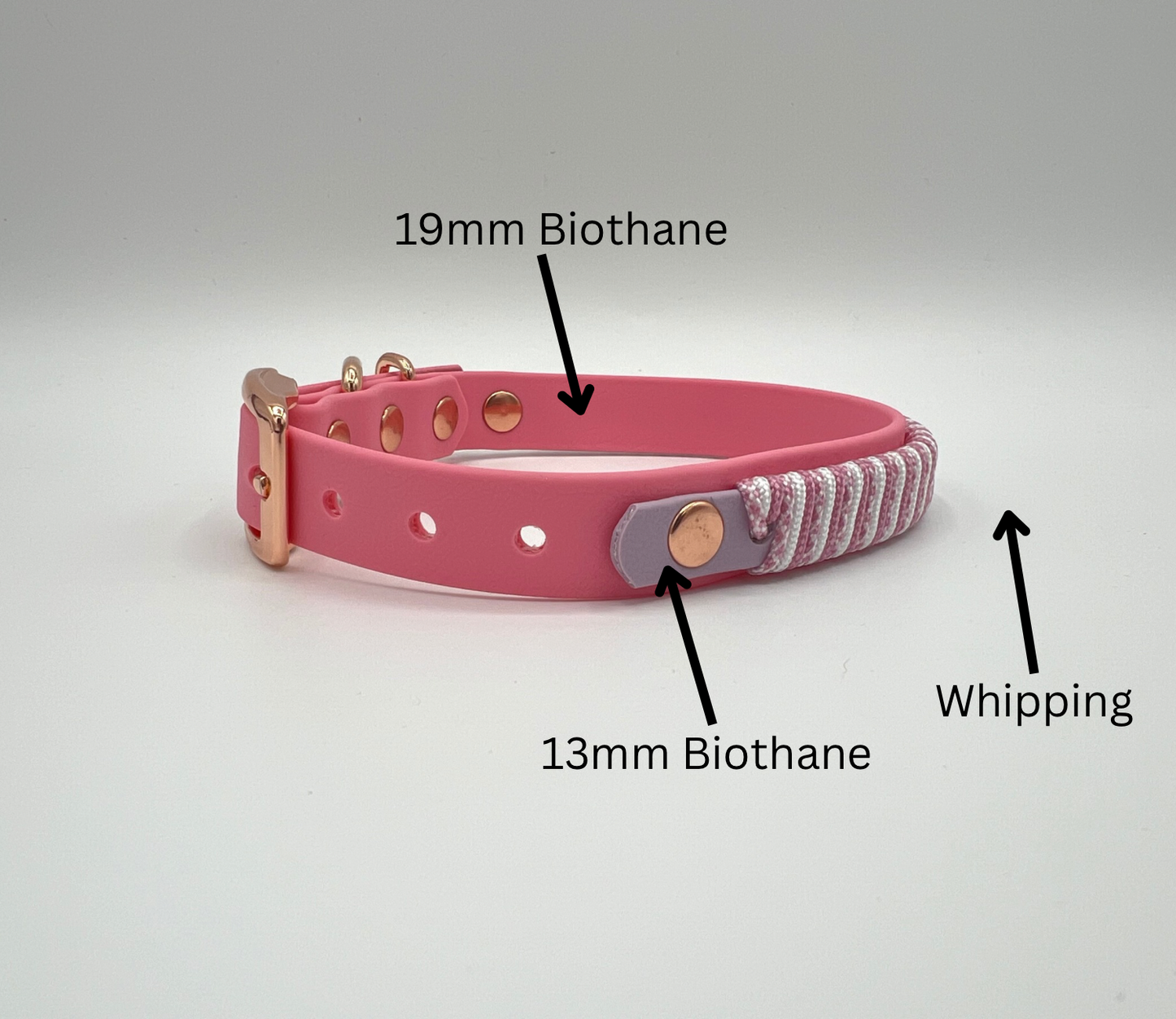 19mm Biothane Adjustable Twirl Collar (Custom)